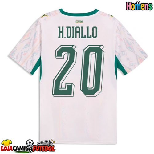 Camisa de Futebol Senegal Habib Diallo #20 Equipamento Principal Mundo 2026 Manga Curta